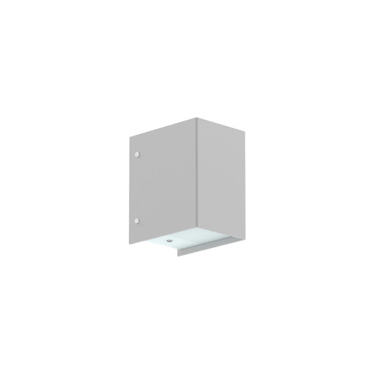 Luminária Saliente de Parede em Aço Inox e Vidro Tromilux