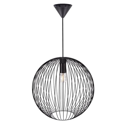 Candeeiro Suspenso Preto Minimalista Beroni NORDLUX