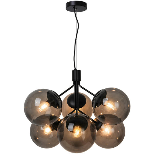 6-Spot Pendant Black Ivona NORDLUX