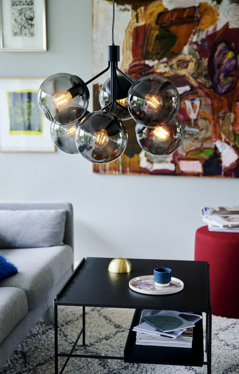 Load image into Gallery viewer, 6-Spot Pendant Black Ivona NORDLUX
