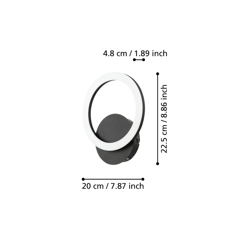 Carregue imagem no visualizador da galeriaAplique de parede PARRAPOS-Z eglo 900324
