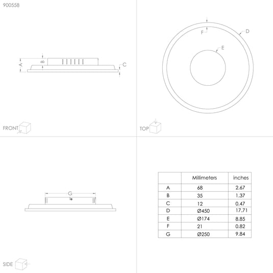 Plafon marmorata eglo 900558