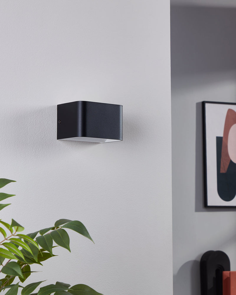 Chargez l&#39;image dans la visionneuse de la galerie, Aplique Parede sania 4 eglo 901016 preto
