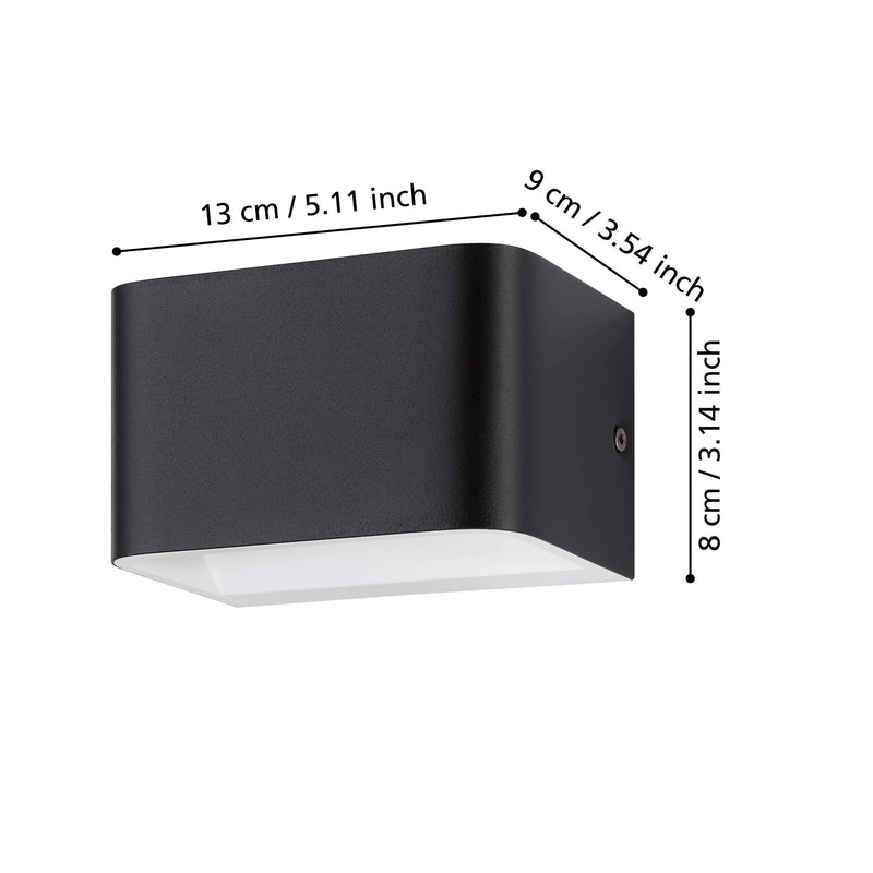 Chargez l&#39;image dans la visionneuse de la galerie, Aplique Parede sania 4 eglo 901016 preto
