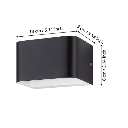 Aplique Parede sania 4 eglo 901016 preto