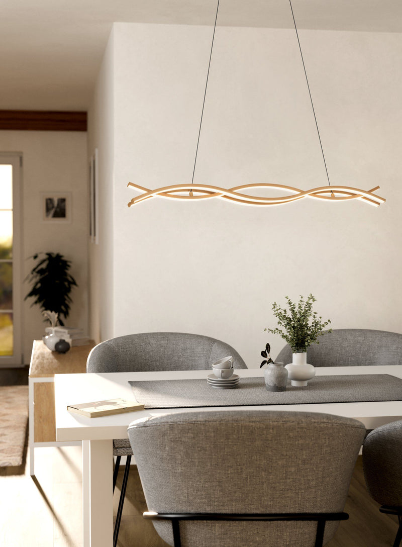 Chargez l&#39;image dans la visionneuse de la galerie, Candeeiro de tecto suspenso Lasana 4 eglo 901106
