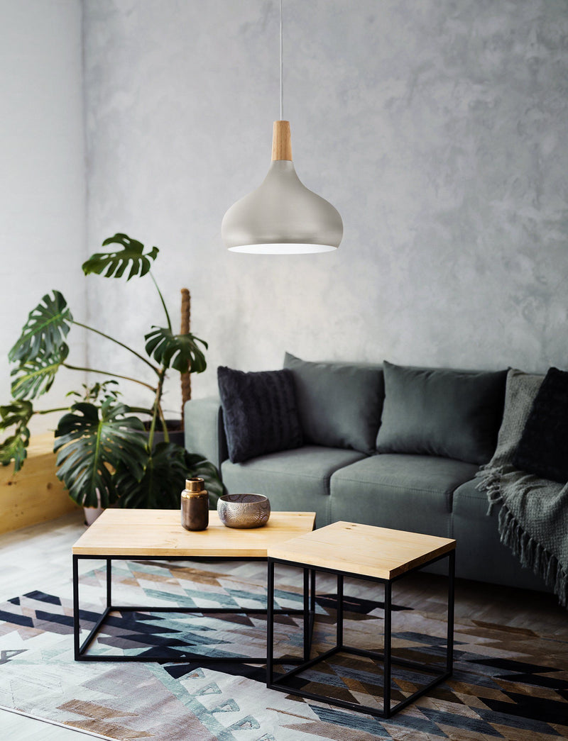 Chargez l&#39;image dans la visionneuse de la galerie, Candeeiro de tecto suspenso eglo sabinar 901181 Cinza - 280 mm
