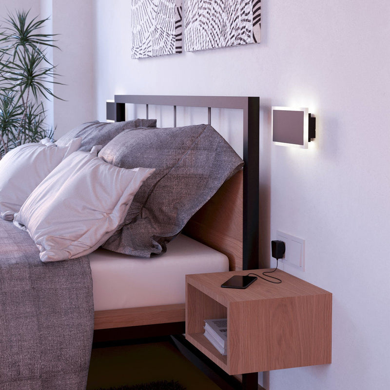 Chargez l&#39;image dans la visionneuse de la galerie, Aplique Parede Talamello 1 eglo 901189 branco/preto
