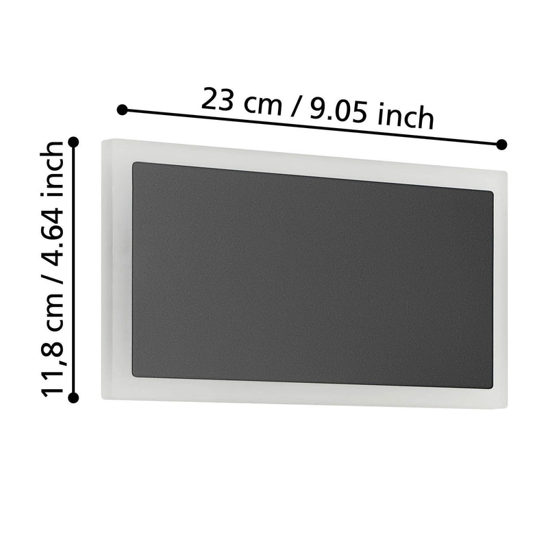 Chargez l&#39;image dans la visionneuse de la galerie, Aplique Parede Talamello 1 eglo 901189 branco/preto
