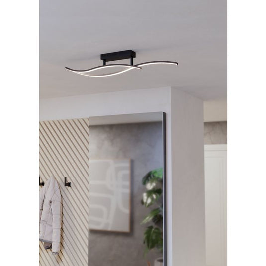 Candeeiro de teto LED preto e branco GRISOLIA EGLO