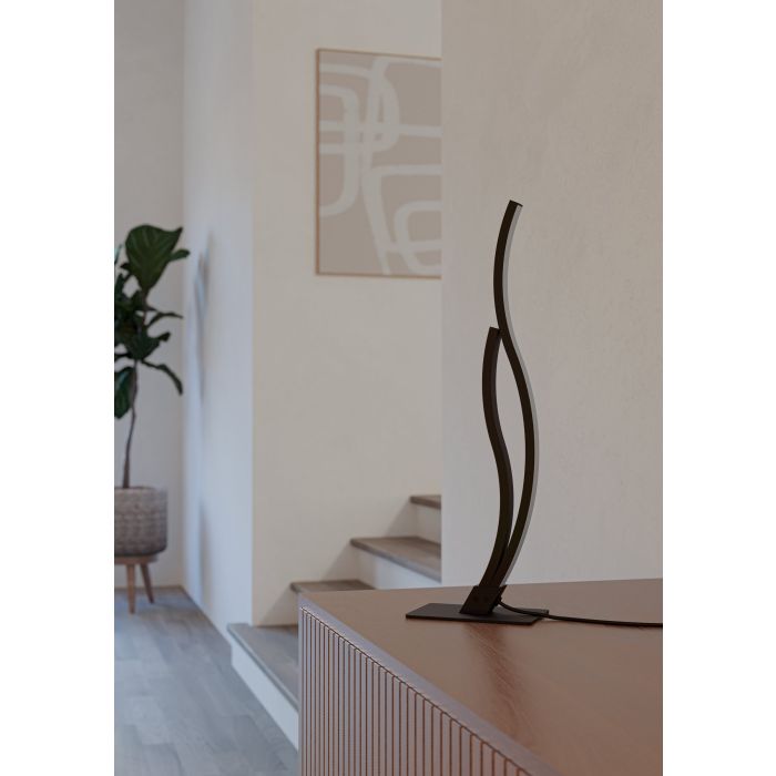 Chargez l'image dans la visionneuse de la galerie, Candeeiro de mesa LED preto e branco GRISOLIA EGLO
