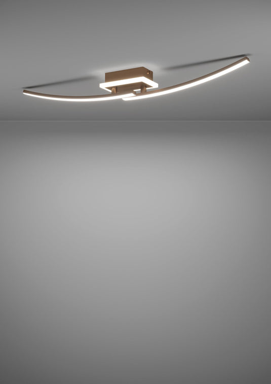 Candeeiro de teto LED em bronze LUNGOLAGO EGLO