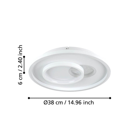 Plafon Tiriolo eglo 901246 Branco