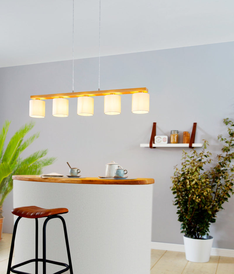 Chargez l&#39;image dans la visionneuse de la galerie, Candeeiro de tecto suspenso eglo castralvo 901291 branco
