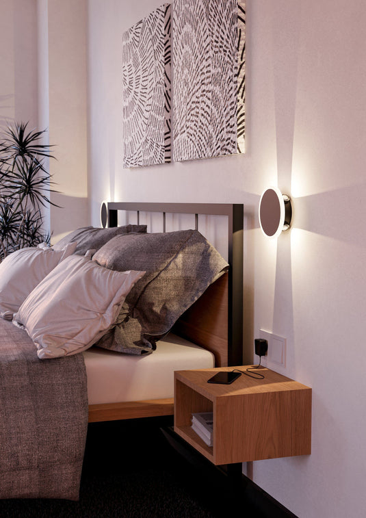 TALAMELLO 1 Aplique LED Preto e Branco para Parede Interior