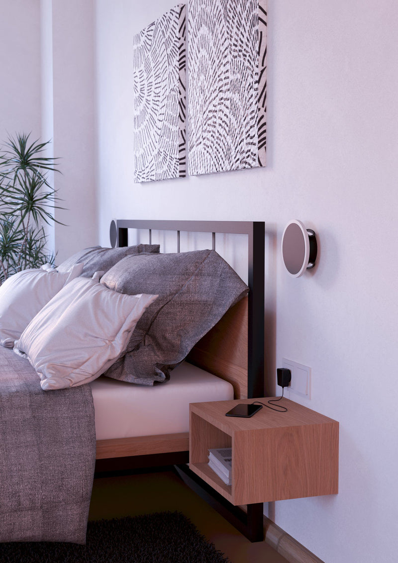 Cargue la imagen en el visor de la galería, TALAMELLO 1 Aplique LED Preto e Branco para Parede Interior

