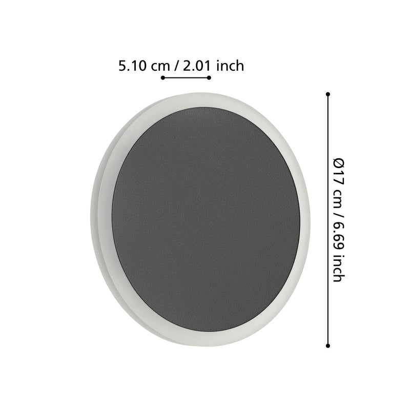 Cargue la imagen en el visor de la galería, TALAMELLO 1 Aplique LED Preto e Branco para Parede Interior
