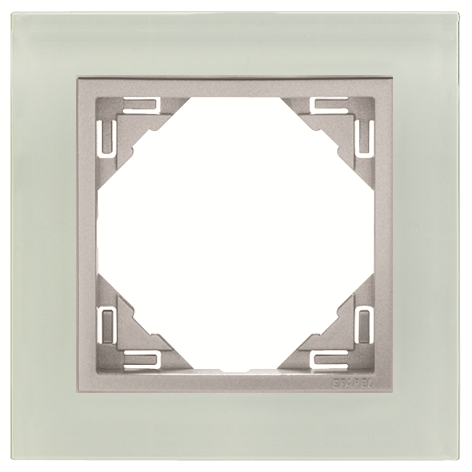 Încărcați imaginea în vizualizatorul Galerie, Espelho simples cristal/alumina EFAPEL 90910 TCA Série Logus 90 
