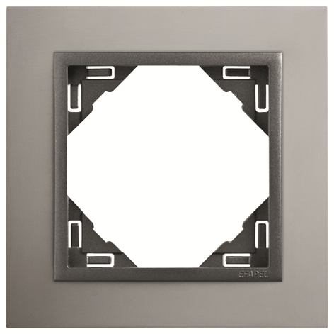 Carregar imagem no visualizador da galeria Espelho simples alumínio/gris EFAPEL 90910 TUS Série Logus 90 
