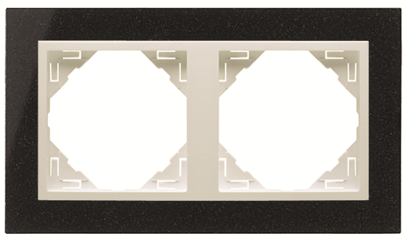 Carregar imagem no visualizador da galeria Espelho Duplo Granito/Gelo EFAPEL 90920 TGG Série LOGUS 90 
