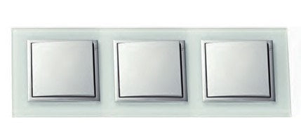 Augšupielādējiet attēlu galerijas skatītājāEspelho triplo cristal/alumina EFAPEL 90930 TCA Série Logus 90 
