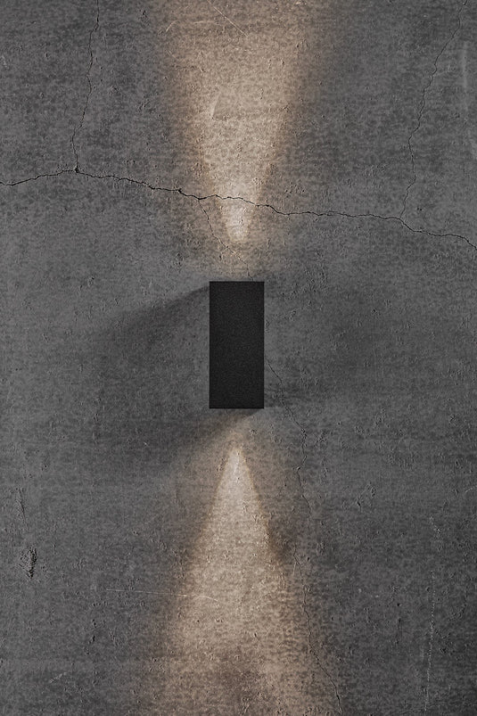 Aplique de Parede Exterior Preto ASBOL KUBI NORDLUX