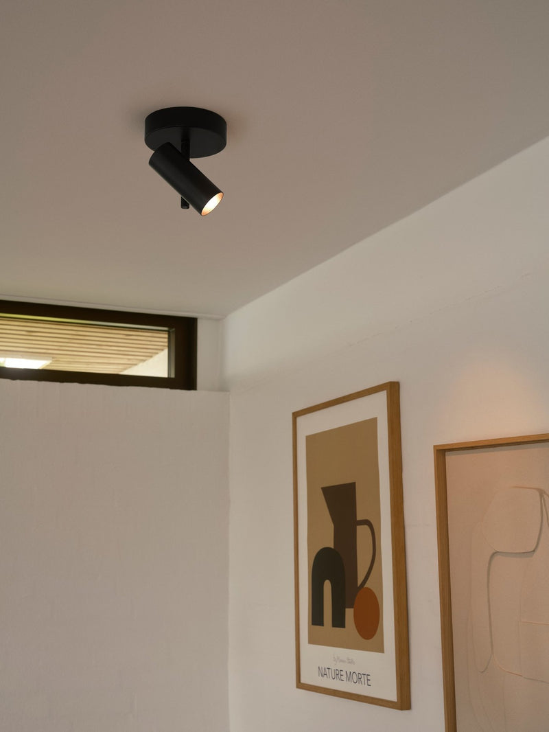 Carregue imagem no visualizador da galeriaCandeeiro de Teto Minimalista e Moderno Preto JEROME NORDLUX
