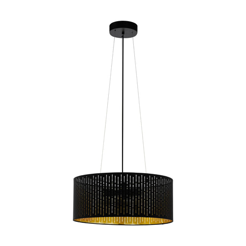 Candeeiro De Tecto Suspenso Eglo Varillas Ø530mm 98313 Preto 