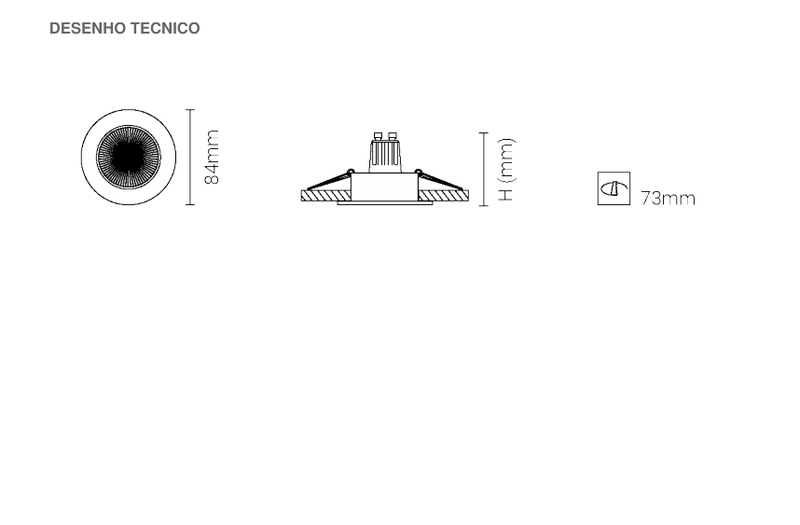 Carregue imagem no visualizador da galeriaLuminária de Encastrar com Aba de Remate Aço Inoxidável Tromilux
