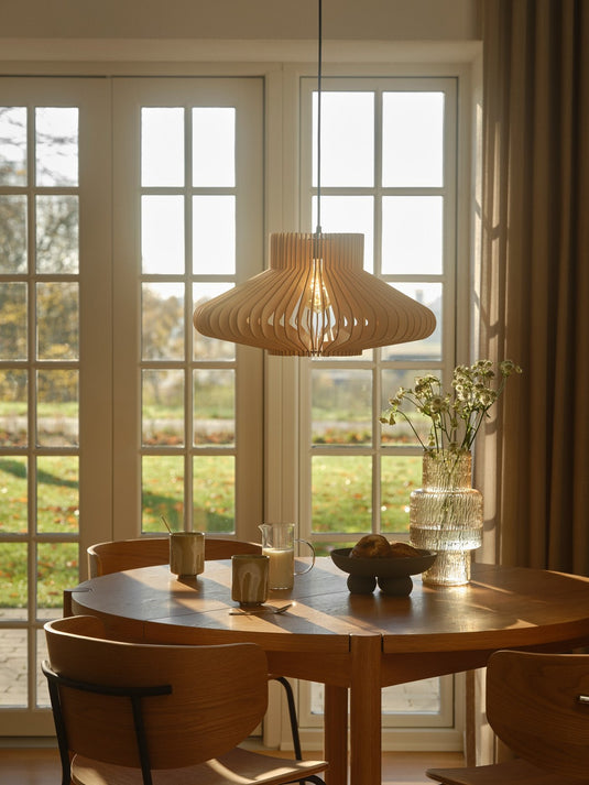 Candeeiro de Teto Suspenso em Madeira Natural MANAGO NORDLUX