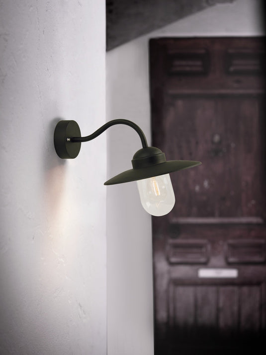 Aplique de Parede Exterior com Cúpula de Vidro Luxembourg NORDLUX