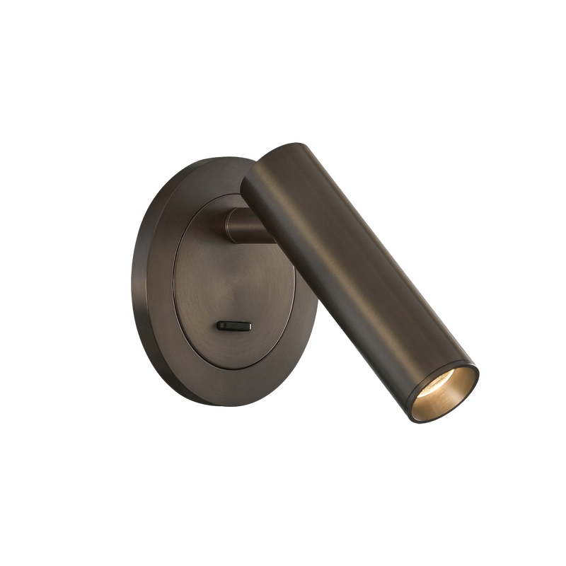 Carregue imagem no visualizador da galeriaAplique de Parede com luz orientável, acabamento em bronze
