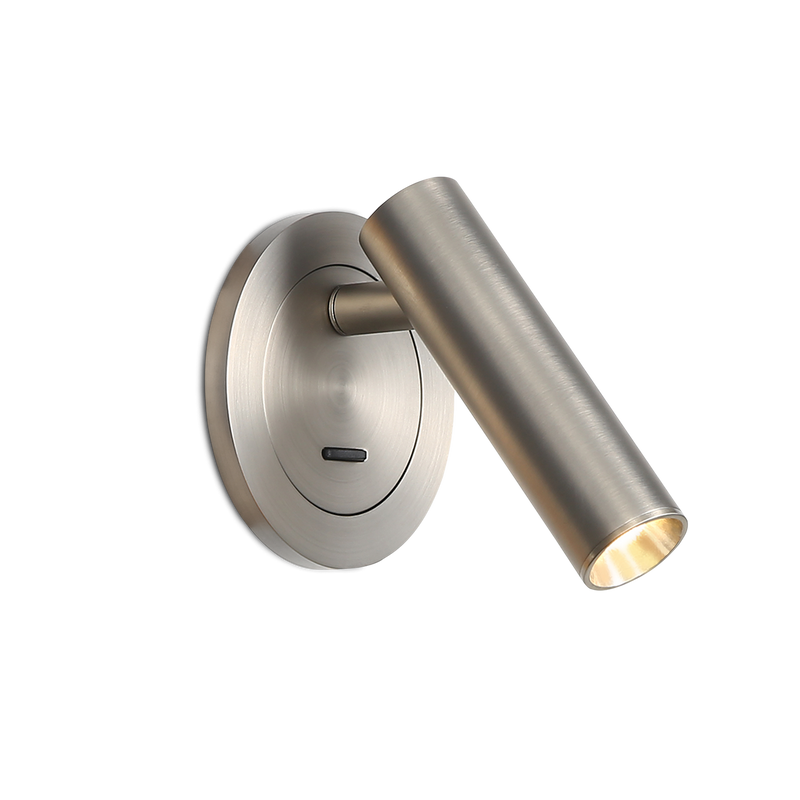 Carregue imagem no visualizador da galeriaAplique de Parede com luz orientável, acabamento em níquel
