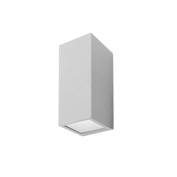 Upload billede til gallerifremviserAplique de Parede Exterior Forlight Cube Small Cinza PX-0056-GRI 
