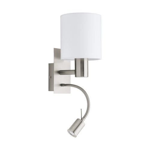 Aplique de Parede Pasteri Eglo Branco c/led  96477