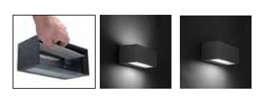 Bild in den Galerie-Viewer hochladenAPLIQUE EXTERIOR NEMESIS CINZA 05-9177-34-B8 LEDS C4 
