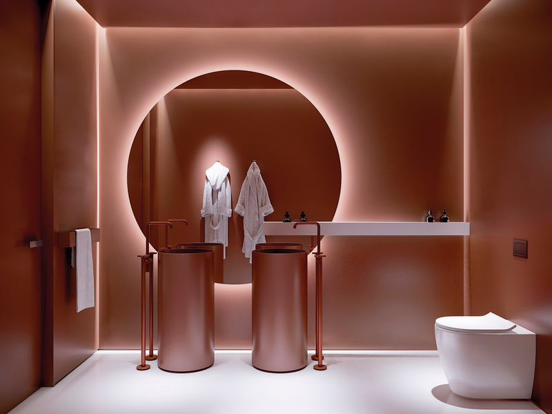 Chargez l&#39;image dans la visionneuse de la galerie, Miroir rond avec lumière LED 3000k, 1000mm
