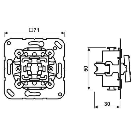 Interruptor Comutador 20 AX 250 V~ JUNG