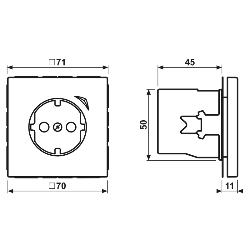 Load image into Gallery viewer, Tomada SCHUKO® com Indicação de Funcionamento e Safety Plus LS JUNG
