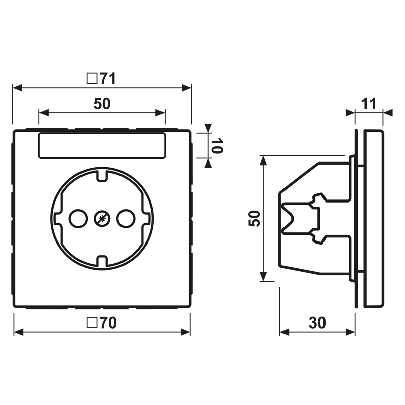 Chargez l'image dans la visionneuse de la galerie, Tomada SCHUKO® 16 A 250 V com Campo de Inscrição Branco LS1520INAWW JUNG
