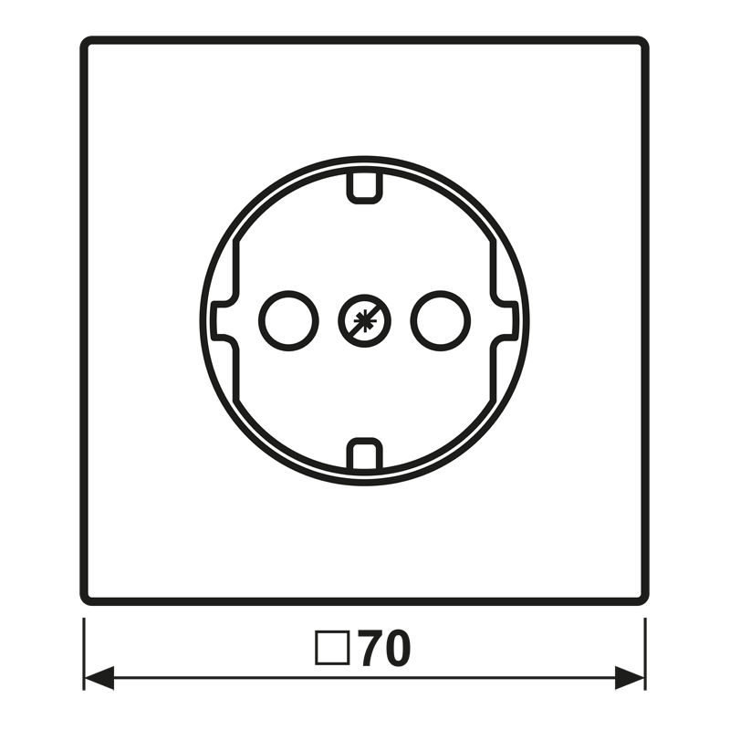 Load image into Gallery viewer, Placa central para bases de tomada SCHUKO® Safety Plus alumínio lacado antracite LS JUNG
