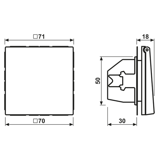 Tomada SCHUKO® com Tampa Basculante Branca LS1520BFKIKLWW JUNG