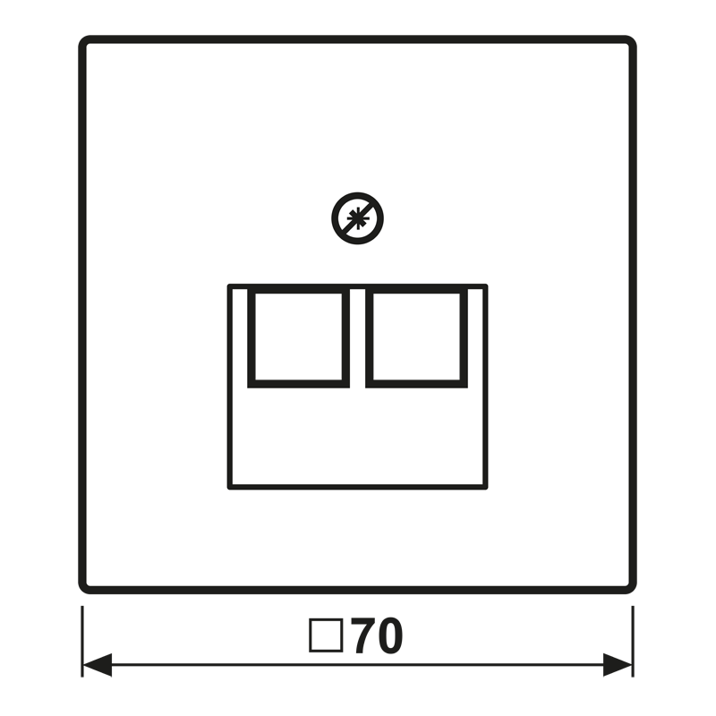 Load image into Gallery viewer, Capa para caixas de derivação 2 x 8-pólos preto LS JUNG
