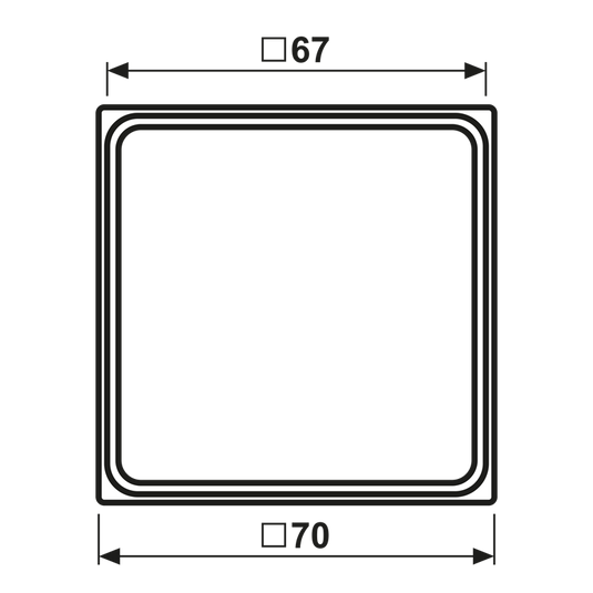 Aro intermédio para integração de capas especiais CD cinzento claro JUNG