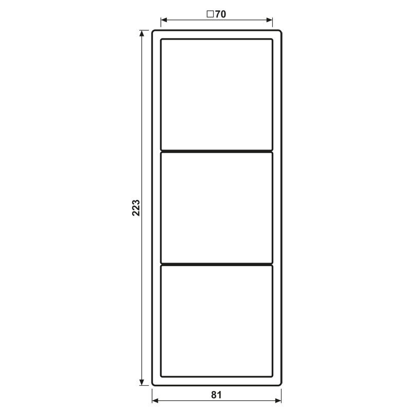 Load image into Gallery viewer, Aro triplo lacado mate laranja vivo LS 990 JUNG
