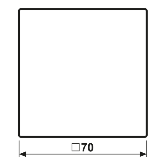 Tecla simples cinzento claro LS JUNG