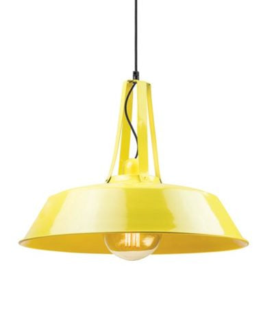 Candeeiro de Tecto Suspenso 1L METAL PZA1642 zambelis amarelo 46 cm 