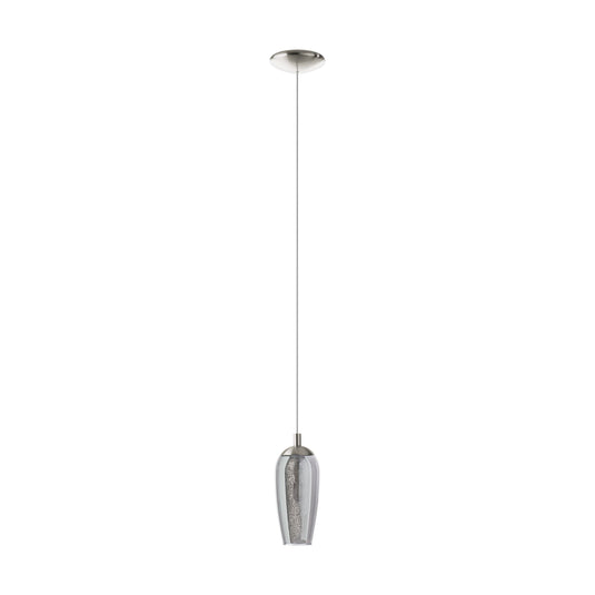 Candeeiro de Tecto Suspenso Eglo Farsala 96343 Preto Fumado