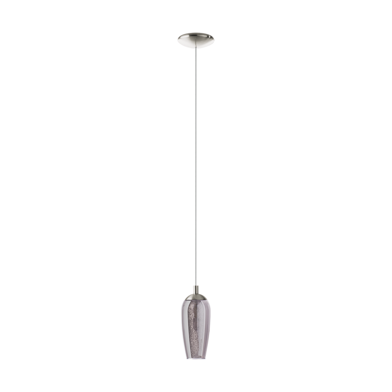 Cargue la imagen en el visor de la galería, Candeeiro de Tecto Suspenso Eglo Farsala 96343 Preto Fumado
