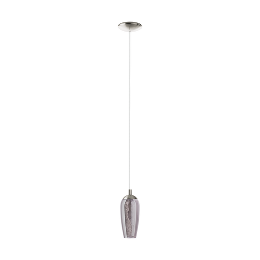 Candeeiro de Tecto Suspenso Eglo Farsala 96343 Preto Fumado